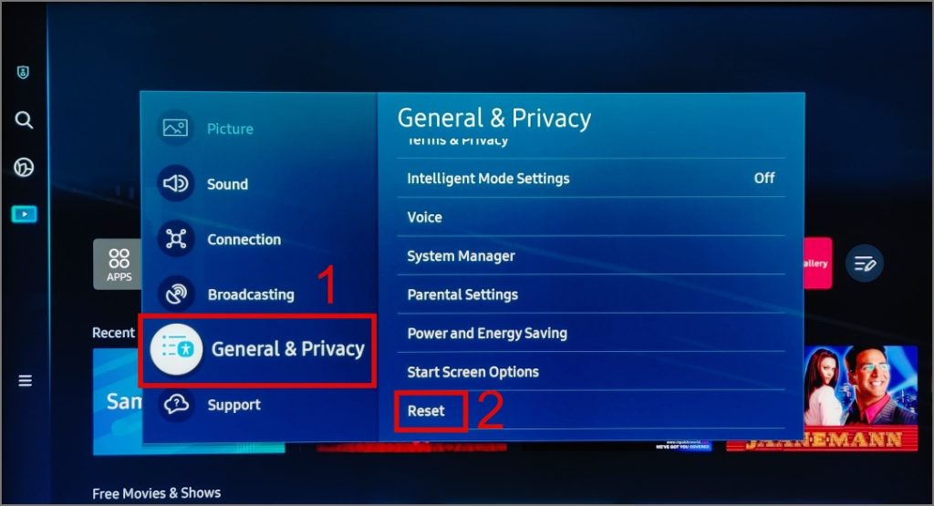go to General & Privacy and tap on it. Look for the Reset option